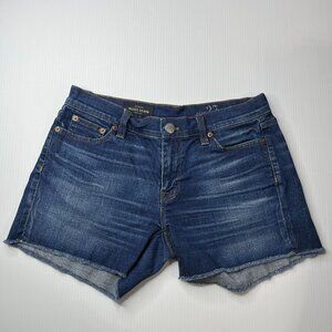 J. Crew‎ Shorts Womens Size 27 Indigo Denim Stretch Blue Summer Casual Beach